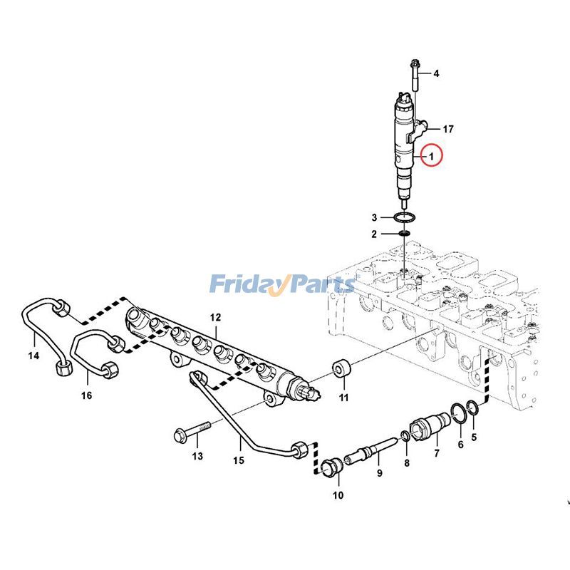 FridayParts Fuel Injector 