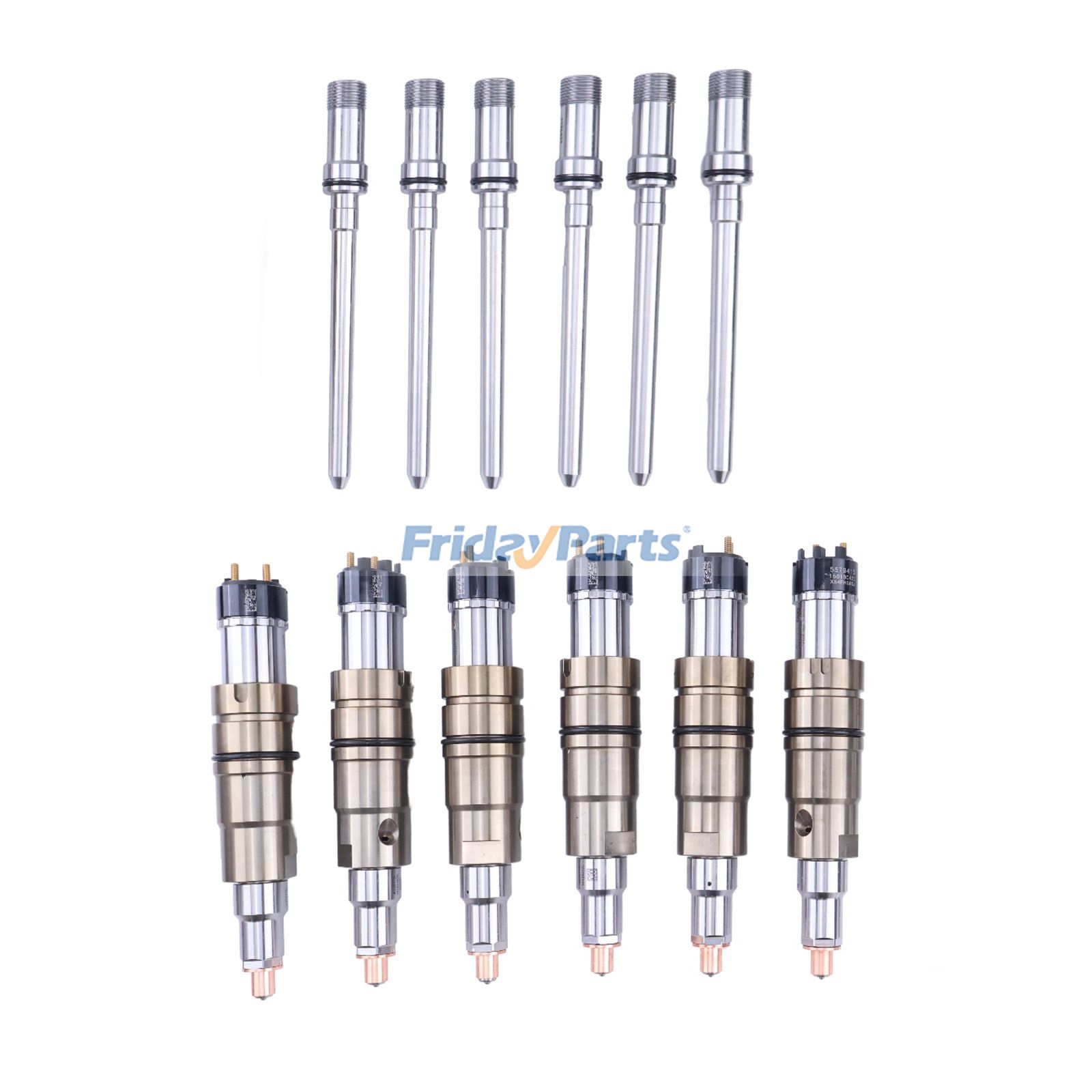 Fuel Injector with Connector Tube Set 2894920-A for Cummins ISX15 QSX15 Diesel Engine