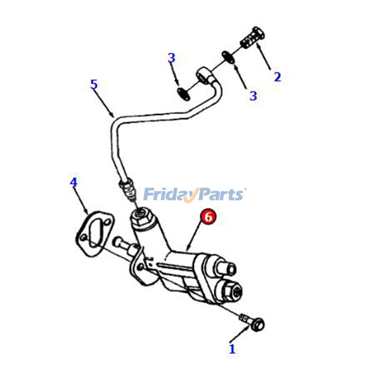 Fuel Lift Pump 6732-71-6590 6732-71-6591 for Komatsu Engine