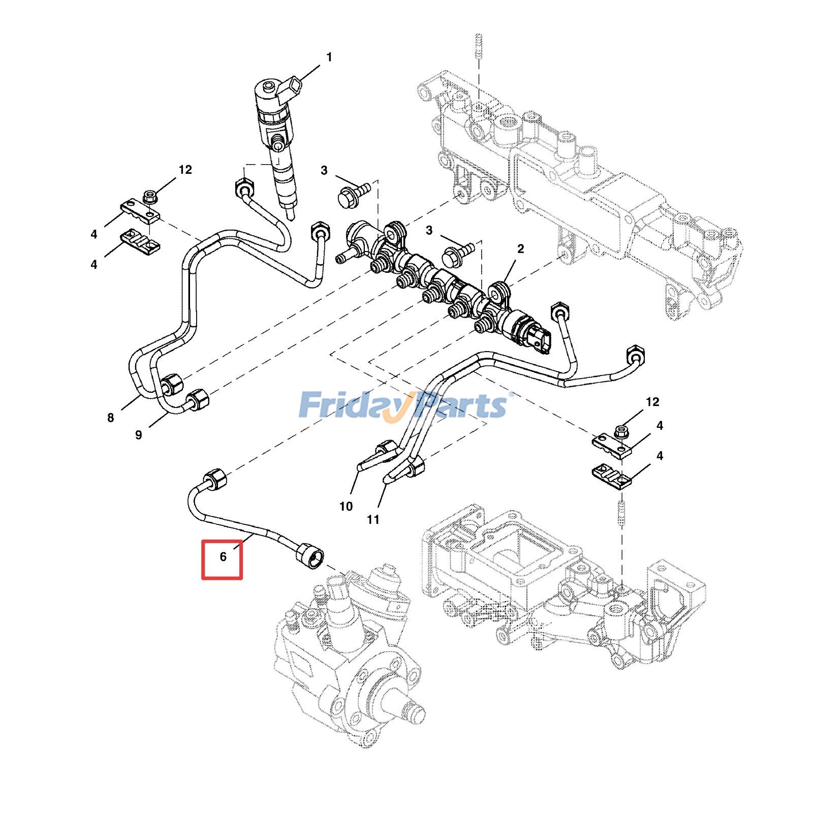 Fuel Line for Engine,Excavator,Loader