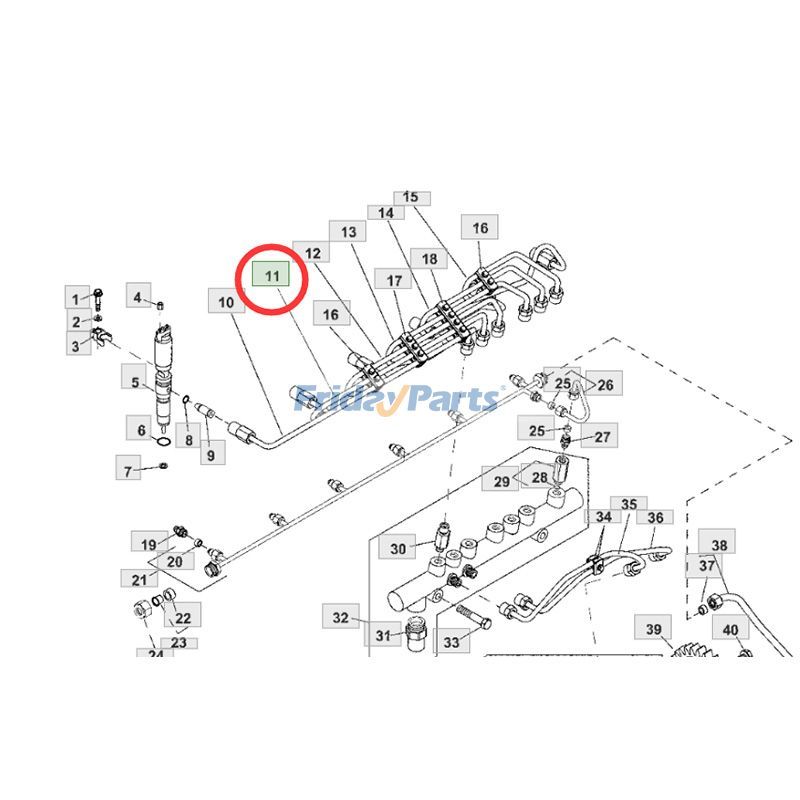 Fuel Line for Dozer,Engine,Excavator,Loader,Tractor,Other Agricultural Equipment,Other Construction Equipment