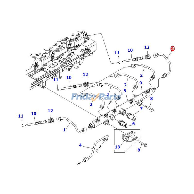 Fuel Line Tube for Engine,Excavator,Loader