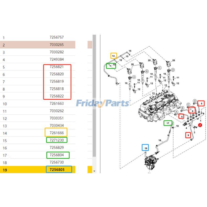 FridayParts Fuel Lines Kit
