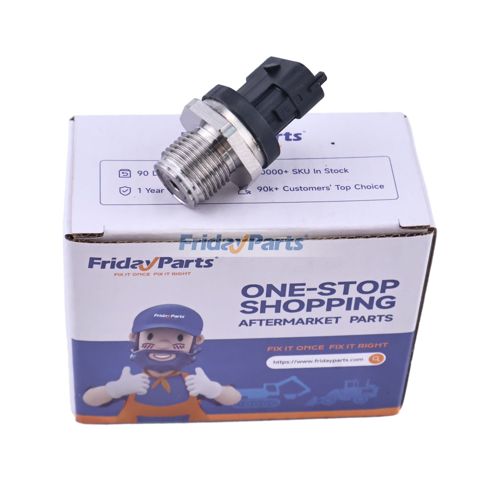 Aftermarket Bosch 0281006177 Fuel Pressure Sensor for Engine Truck Tractor Combine Harvester Excavator Loader