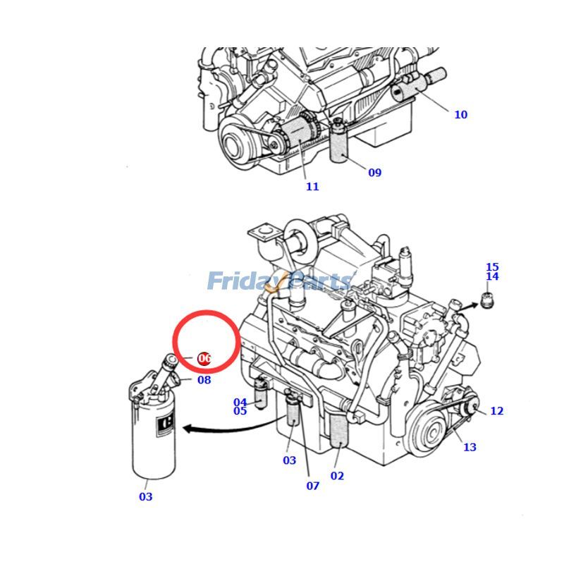 Kraftstoff-Entlüftungspumpefür BaggerFür KOMATSU