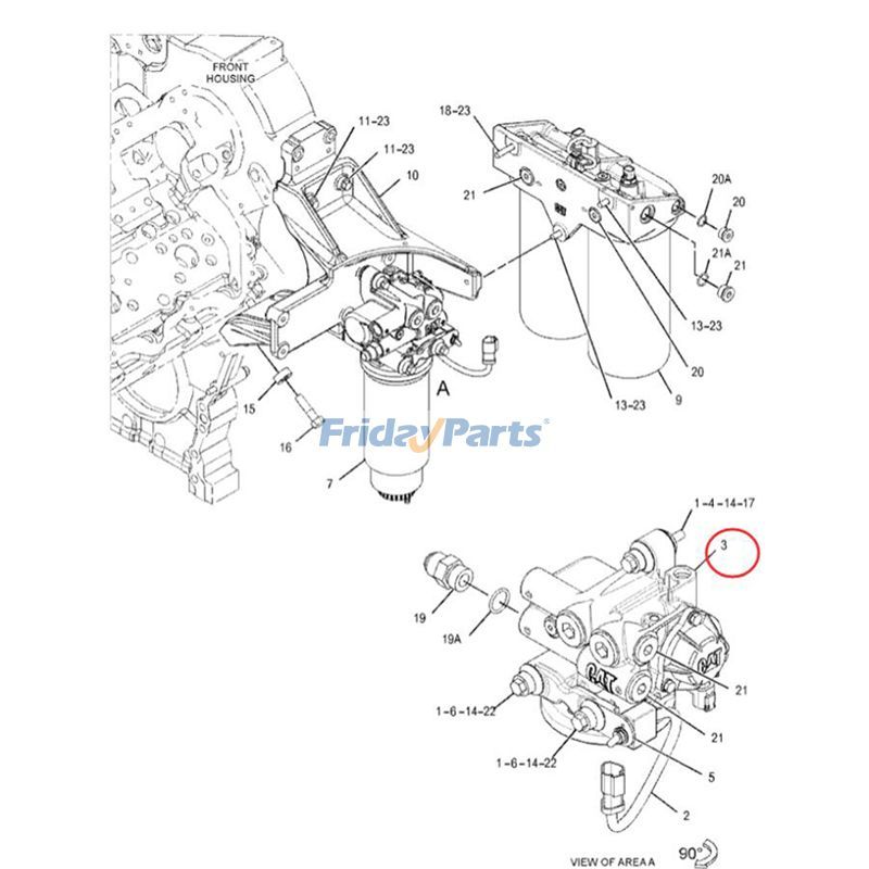 Kraftstoff-Ansaugpumpen-Basisbaugruppe 190-8970 für Caterpillar CAT-Motor 3126B 3512C C7 C11 C13 C15 C27 C32
