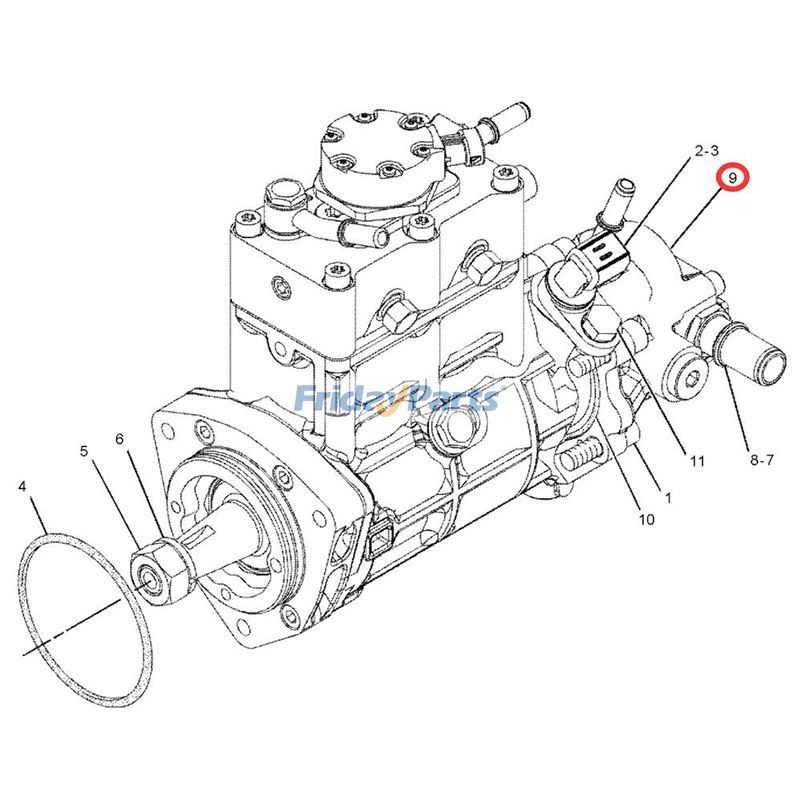 Fuel Pumperpillar CAT For CAT Excavator