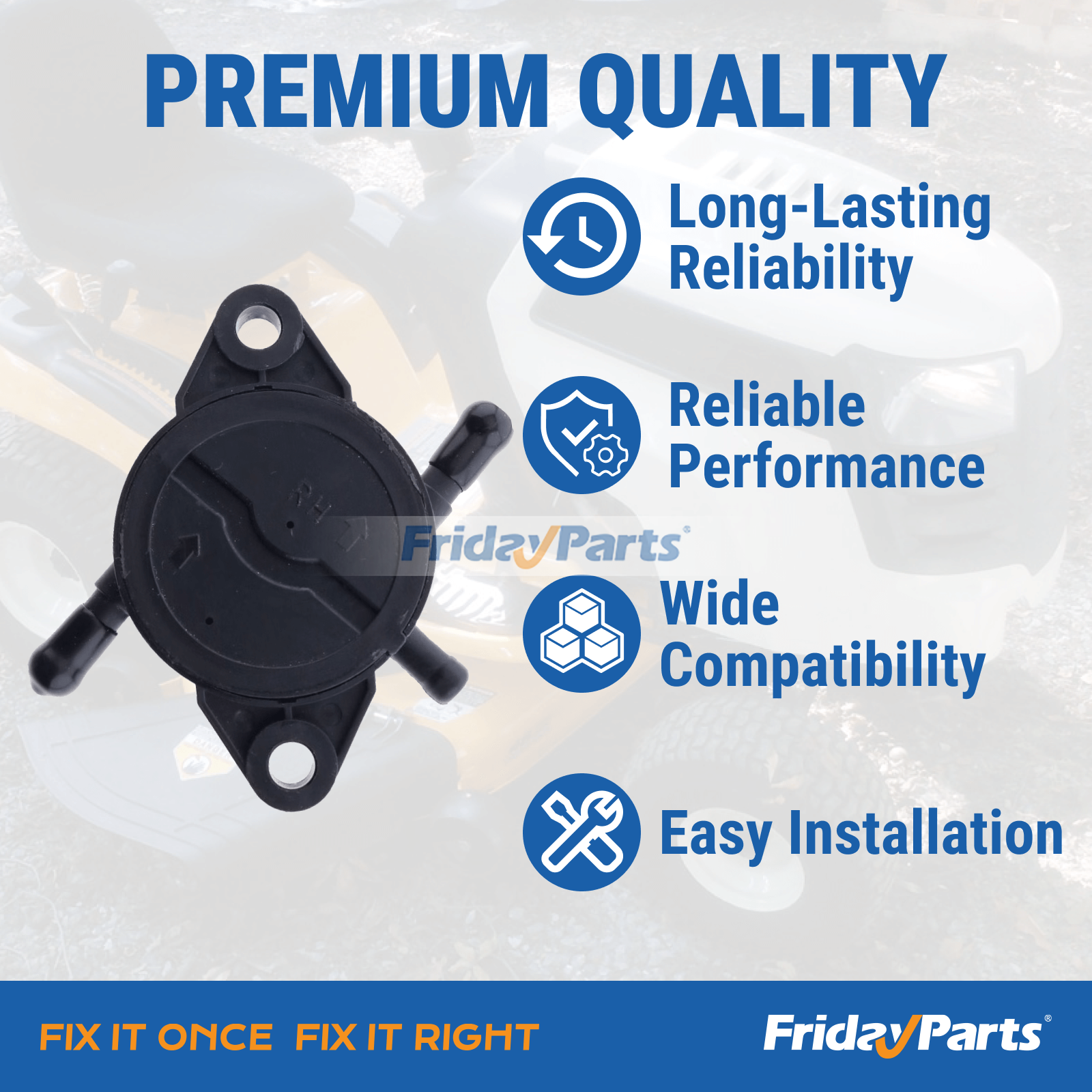 Motor,Cortador de Grama Para Cub Cadet - Bomba de combustível 49040-7008 49040-0770 para motor Kawasaki FR541V FR600V FR651V FR691V FR730V FS730V FX651V FX691V FX730V Cub Cadet cortador de grama trator