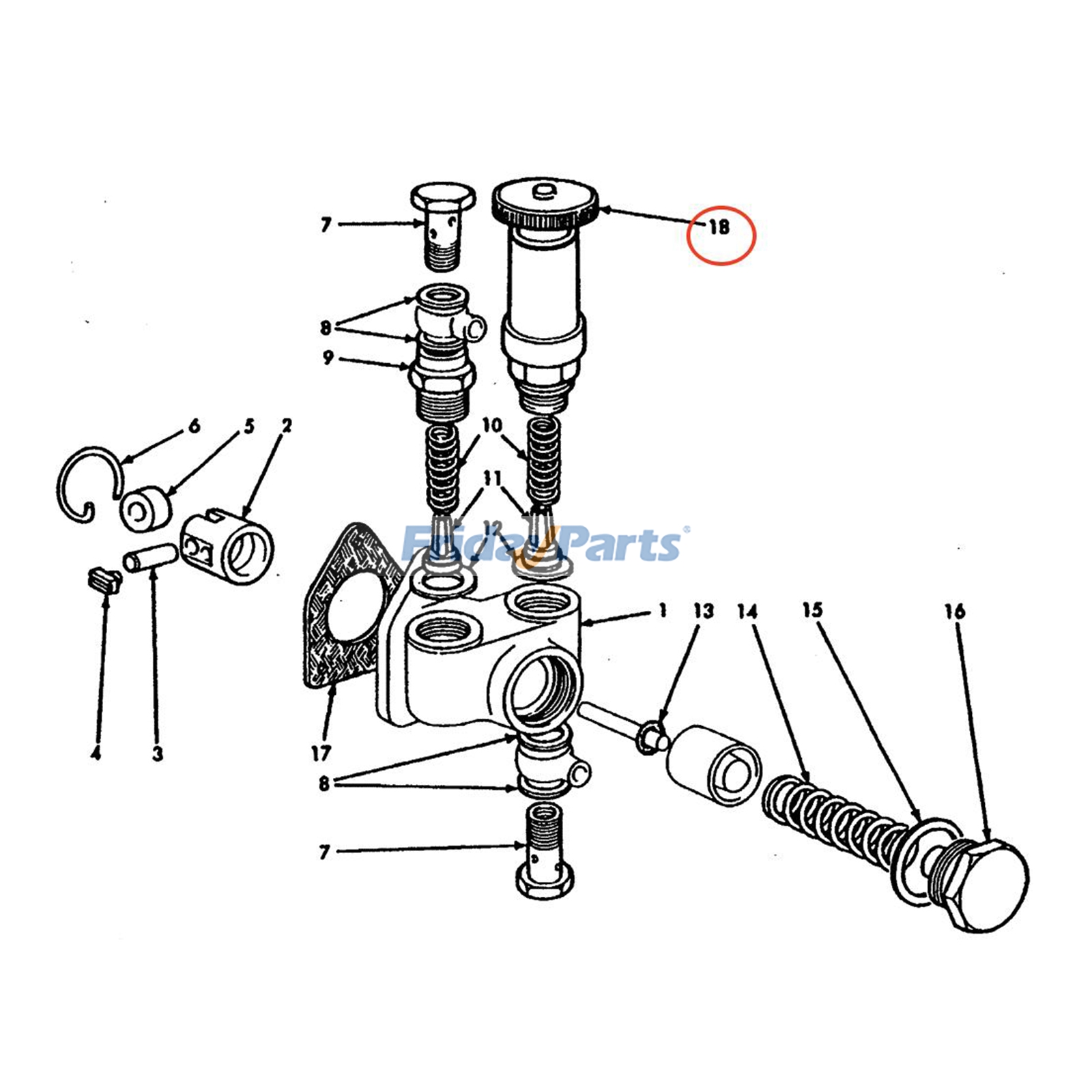 Fuel Pump for Dozer,Harvester,Loader,Motor Grader,Tractor