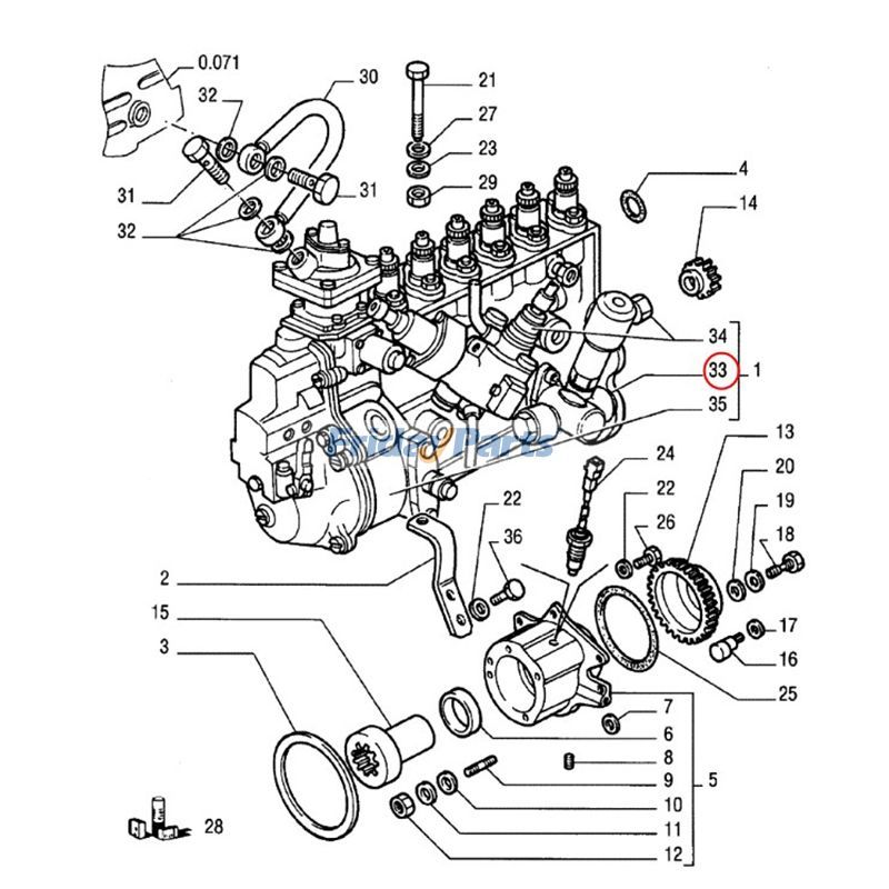 Kraftstoffpumpe Feldhäckslerfür Bulldozer,LaderFür New Holland