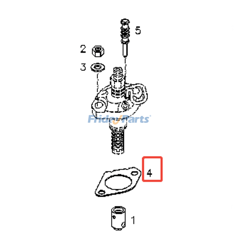 Junta de bomba de combustible 04178522 para motor Deutz 1011 
