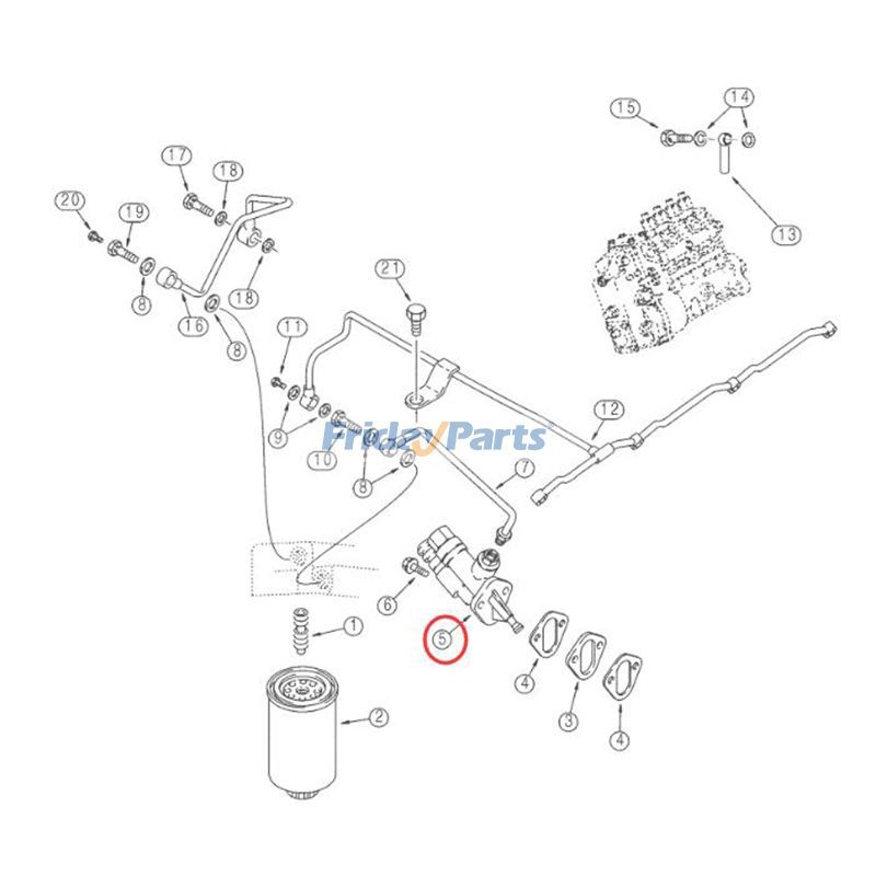  Fuel Pump For JOHN DEERE