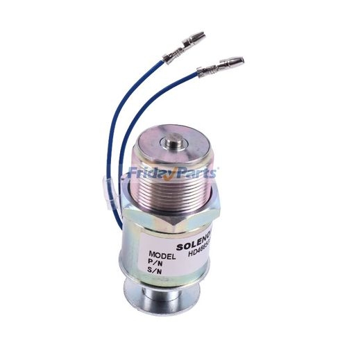Électrovanne Arrêt Carburant 12V - Compatible Moteur Mitsubishi S4L S3L L3E, Réf. 330170473, 330173452