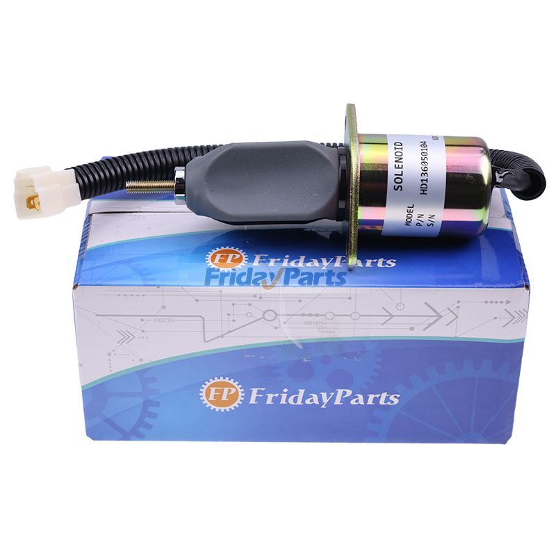 Fuel Shut Off Solenoid 425-36117 for Yanmar Engine 4TNE106 4TNE106T Gehl Skid Loader SL7600 SL7800