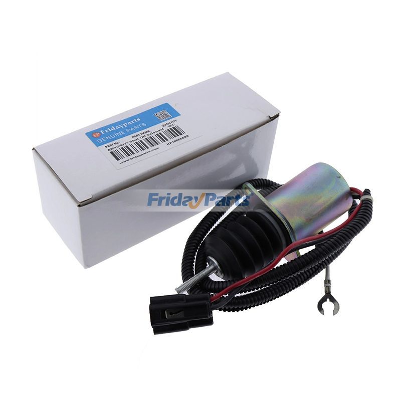 Fuel Shut Off Solenoid AM124377 for John Deere 375 675 675B 3375 4475 4475 6675 7775 655 755 756 855 856 955 F935