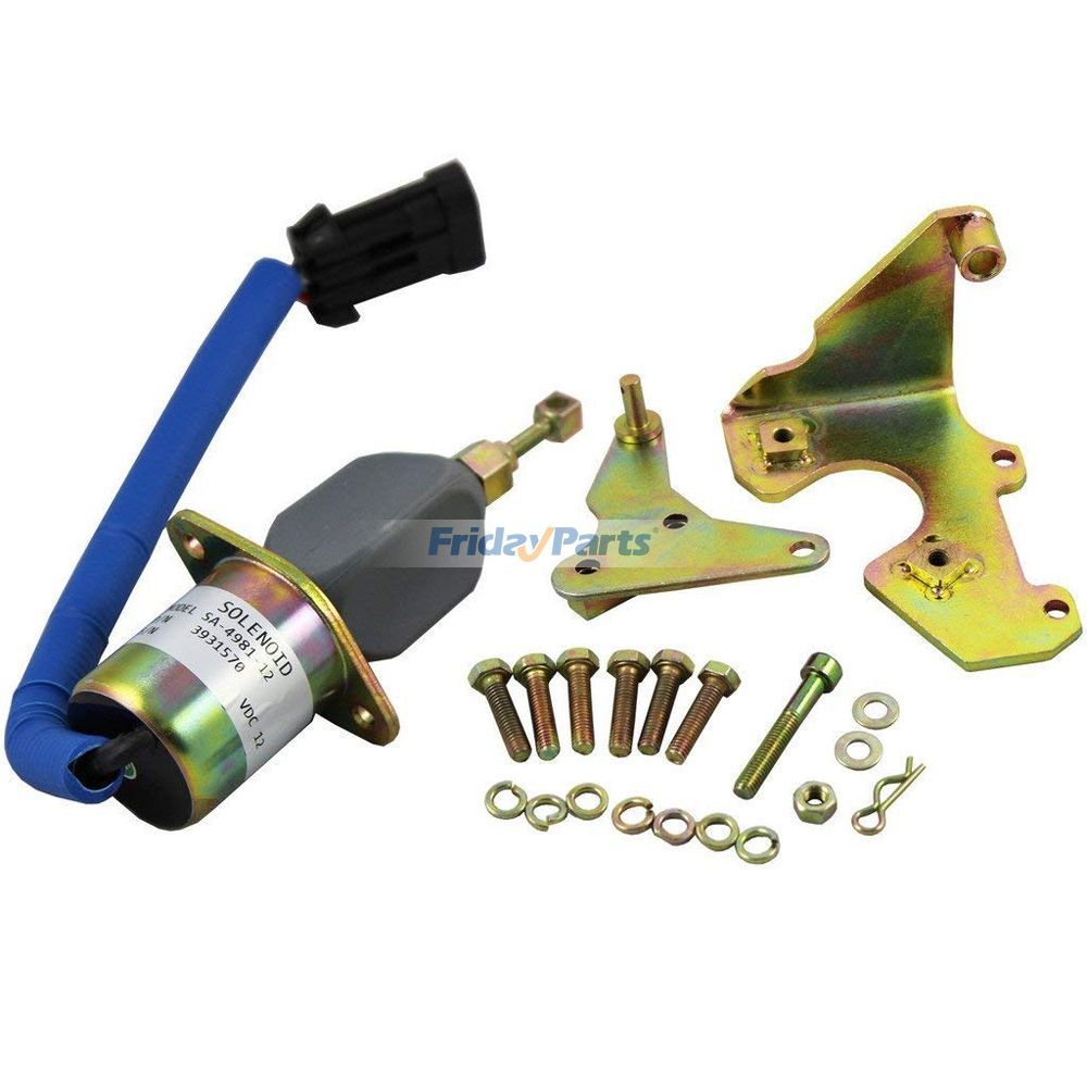Vehicle Fuel Shut Off Solenoid for 94-98 Dodge Diesel Cummins With Bracket Kits