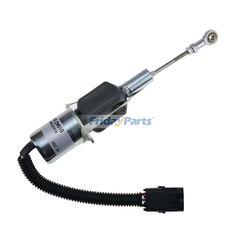 Solénoïde d'arrêt de carburant 24 V RE55416 pour moteur John Deere 7,6 L 6076 6068 6081 6068 Bulldozer 750C 850C Excavateur 792DLC