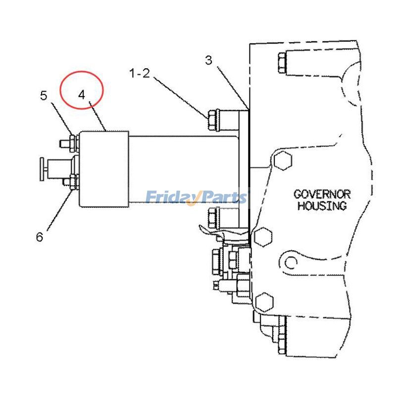 Fuel Shutoff Solenoiderpillar CATLB for Excavator