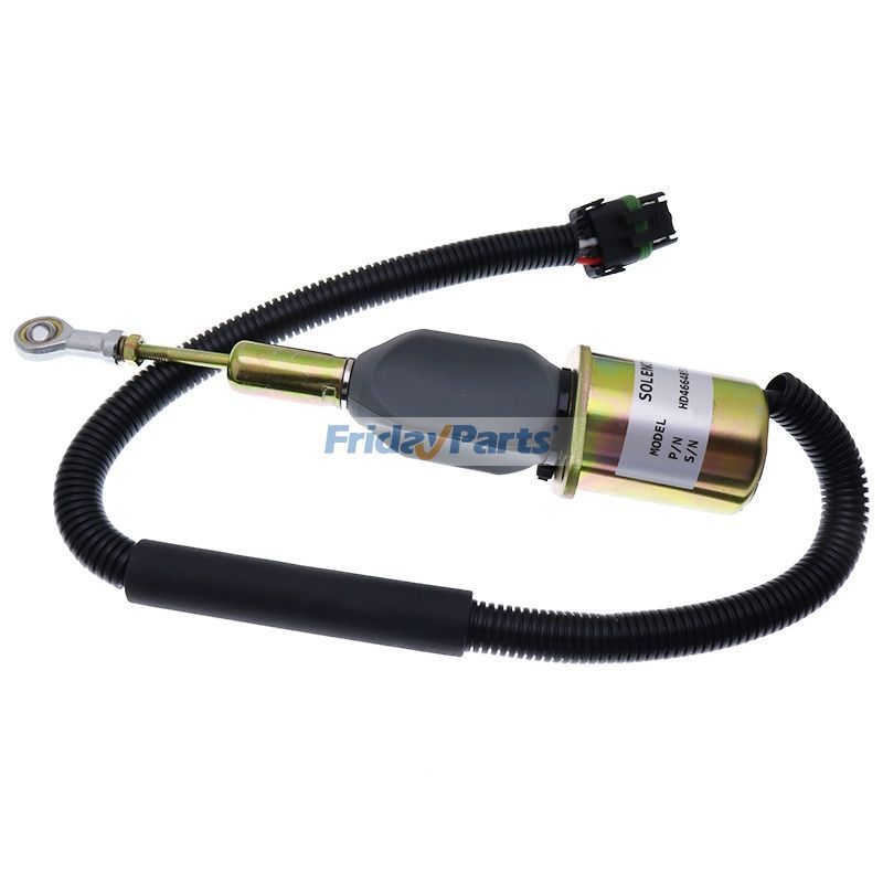 Fuel Shutoff Solenoid RE504223 for John Deere Engine 7.6L 6076 8.1L 6081 Buncher 653E Scraper 762B