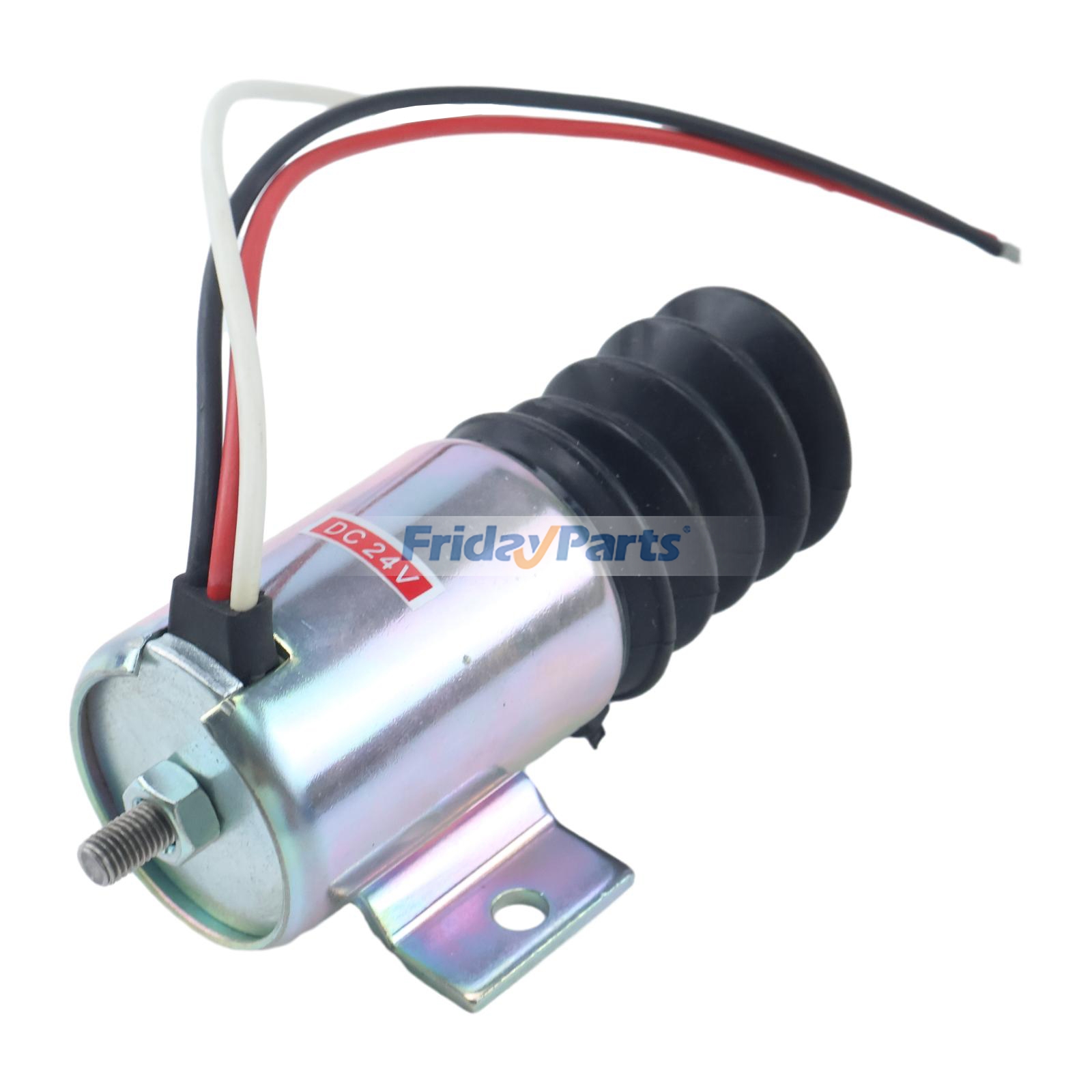 24V Fuel Shutoff Solenoid AT115077 for John Deere Excavator 690D 690DR Feller Buncher 693D