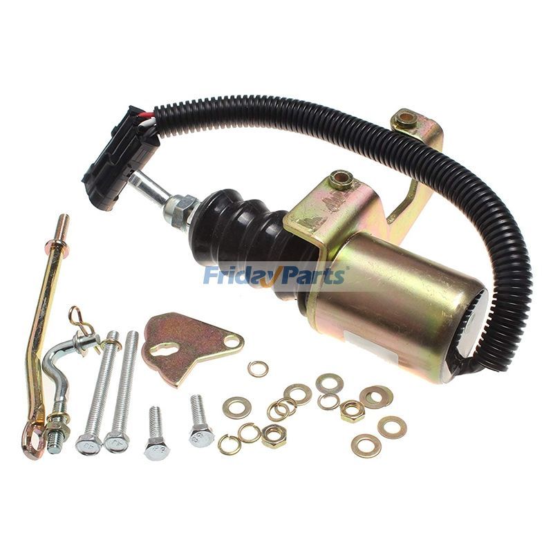 FridayParts 12-V-Kraftstoffabsperrmagnetventil für Deutz Bosch RSV Cummins