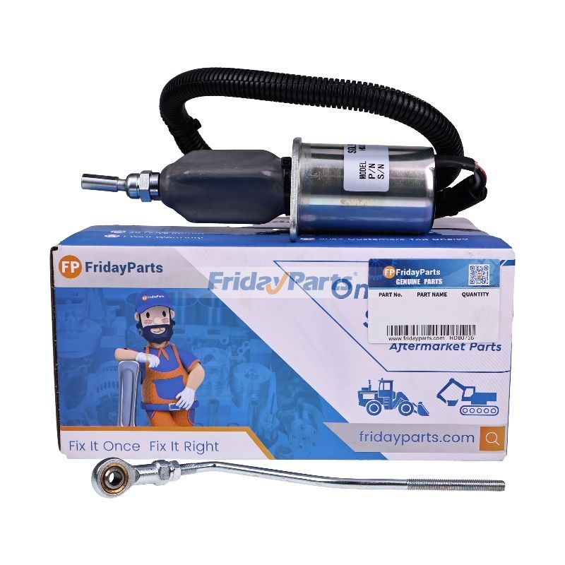 Fuel Shutoff Solenoid Valve 3935458 SA-4763-12 12V for Cummins 8.3L 5.9L Engine