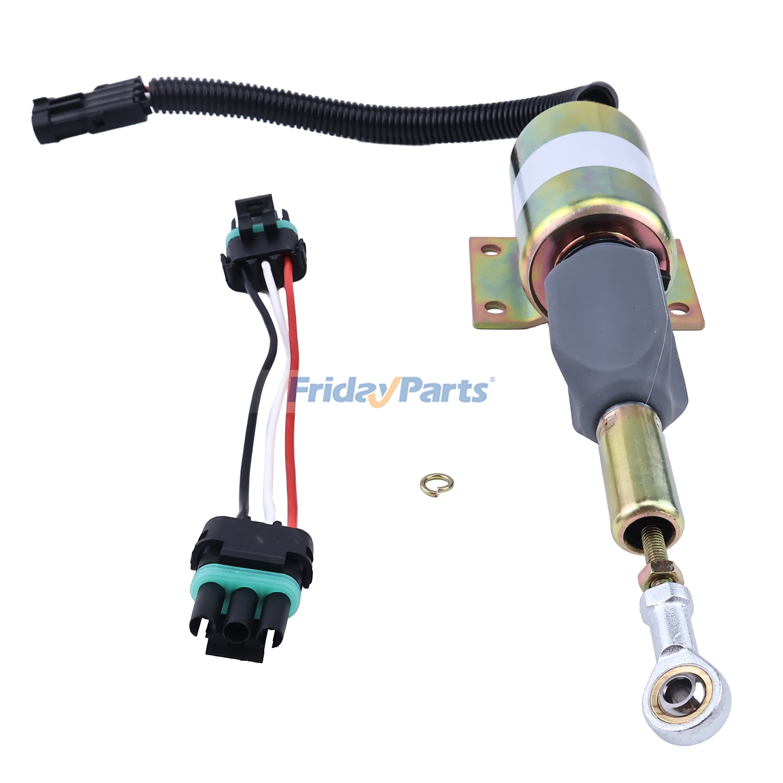 Válvula solenoide de cierre de combustible de 24 V RE516083 para motores John Deere 4045 6068, excavadoras 120 160LC 200LC 230LC 230LCR 270LC, cargadoras 624H 624HLL, motoniveladoras 670C 672CH.
