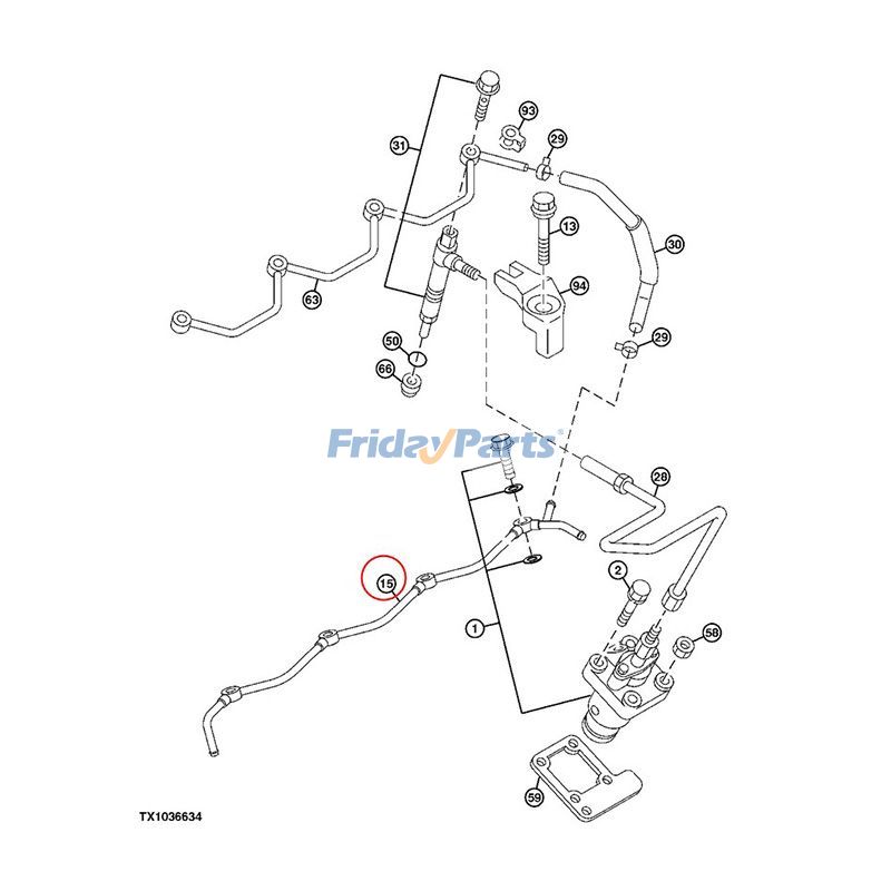 Kraftstoffsaugrohr 02/802940 für Isuzu-Motor 4LE1 4LE2 JCB-Bagger 8065RTS 8055ZTS 8055RTSfür Für JCB