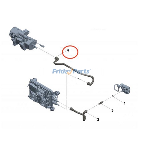 Fuel Supply Tube 3979403 for Cummins Engine ISC ISF2.8 ISF3.8 ISL N14 ...