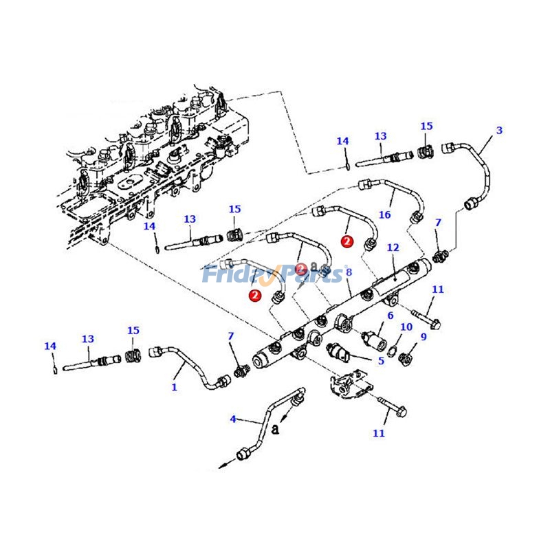 Fuel Supply Tube for Engine,Excavator,Loader