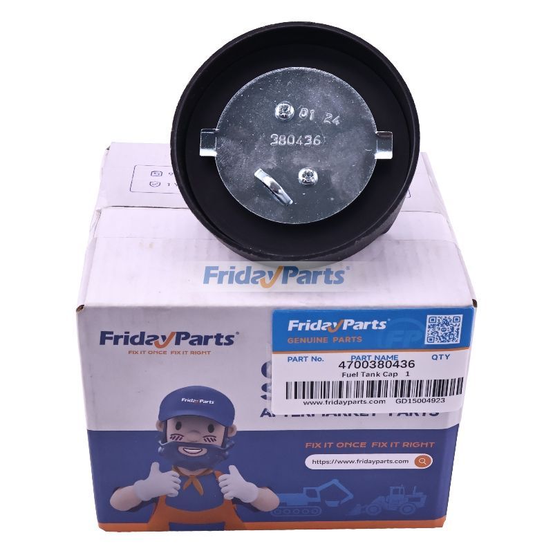 Fuel Tank Cap 4700380436 for Cummins Engine 6BTA5.9-C170 Dynapac Roller CA510PD SCA600D-2EN1 CA6000 CA1500