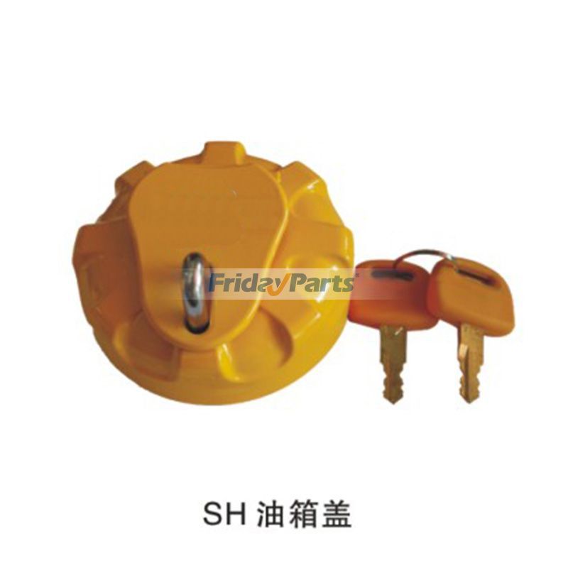 Fuel Tank Cap With 2 Keys for Sumitomo Excavator SH60-2 SH120 SH145U SH200 SH210-5 SH Series