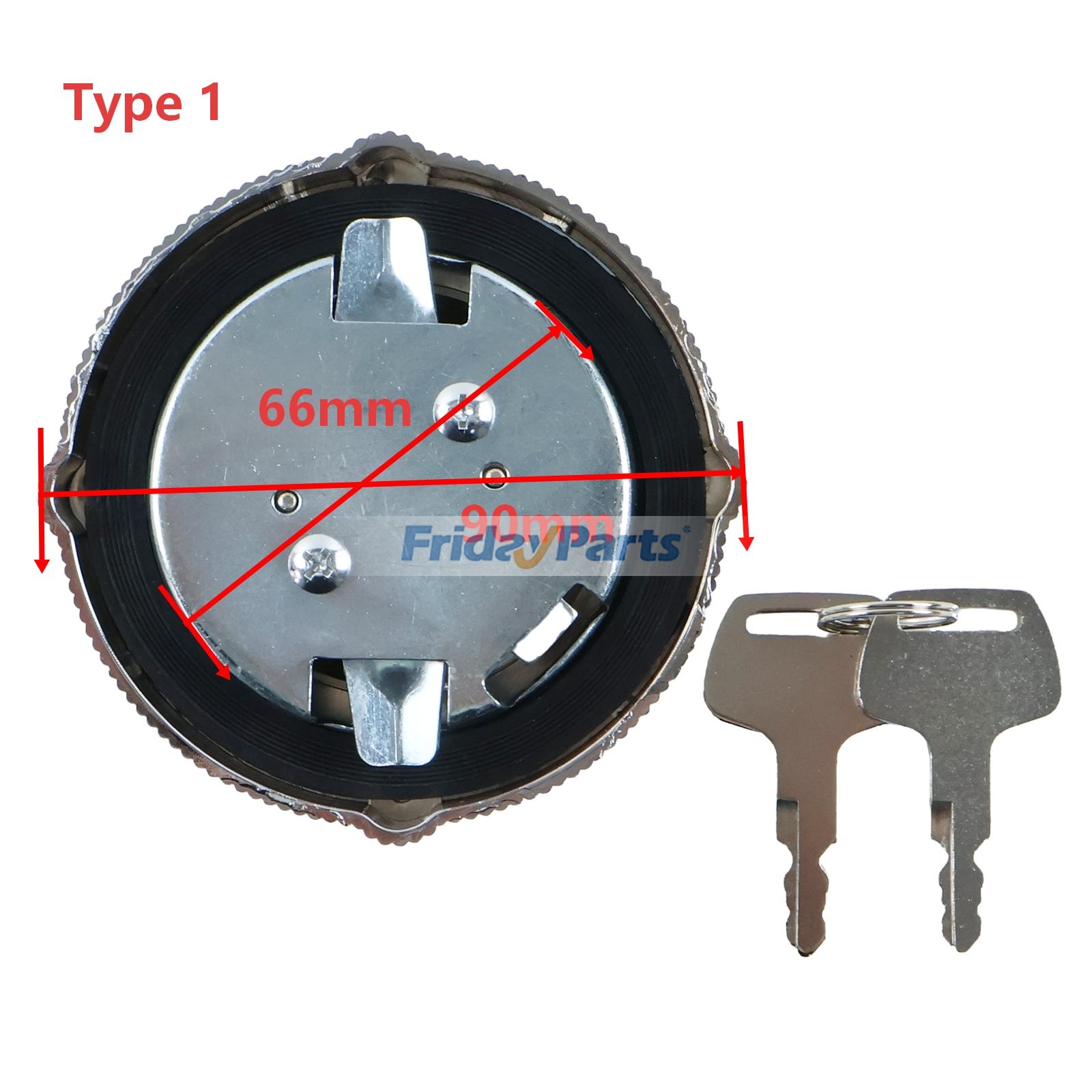 Tapa del tanque de combustible con 2 llaves PW20P01282P1 72280630 para excavadora CASE CX20B CX22B CX27B CX31B CX36B CX50B Para CASE