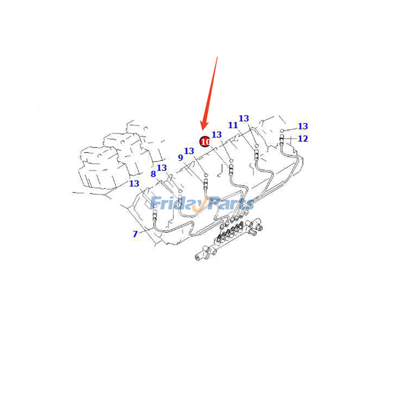 Fuel Tube for Engine,Loader,Off-Road Truck