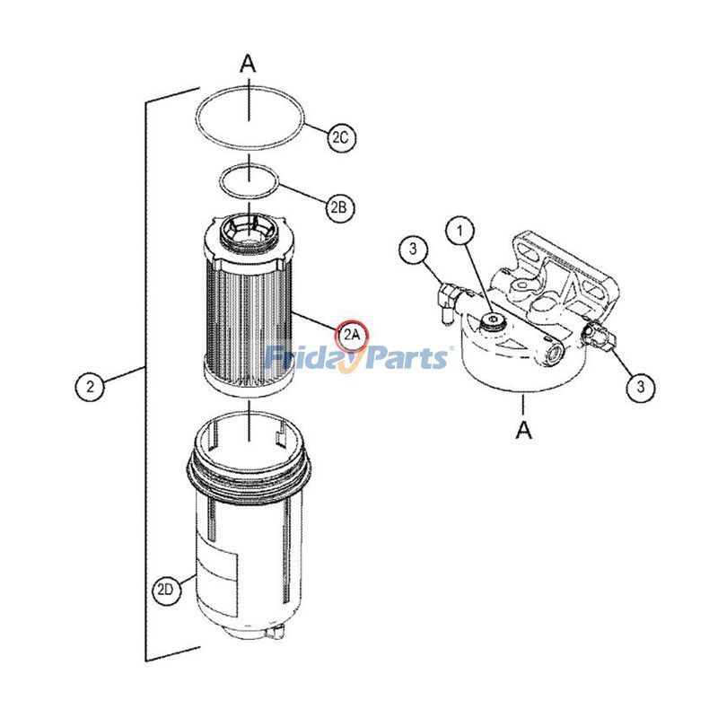  Fuel Water Separatorerpillar CAT 305.5E2 305E2 307E2 308E2SR For CAT