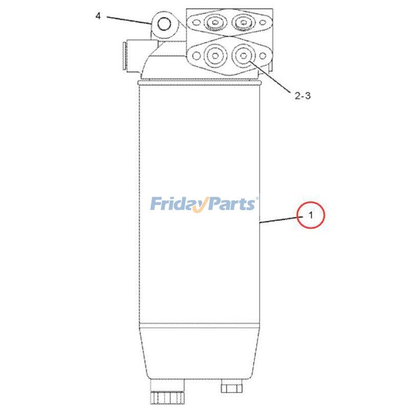 FridayParts Kraftstoff-Wasserabscheider-Filtersäule CAT 345B 365B