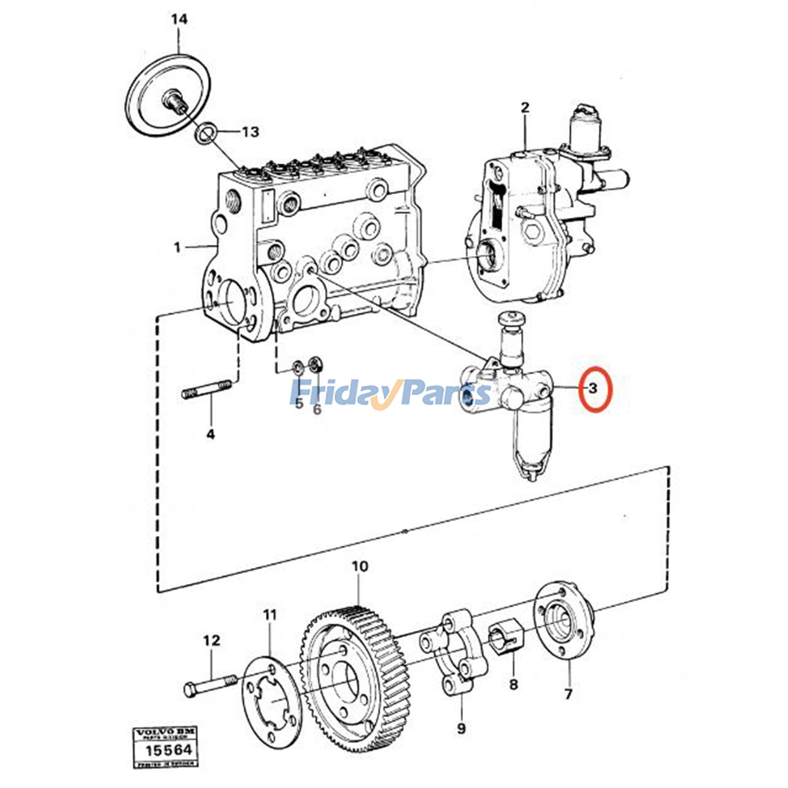Fuel Feed Pump for Loader,Off-Road Truck