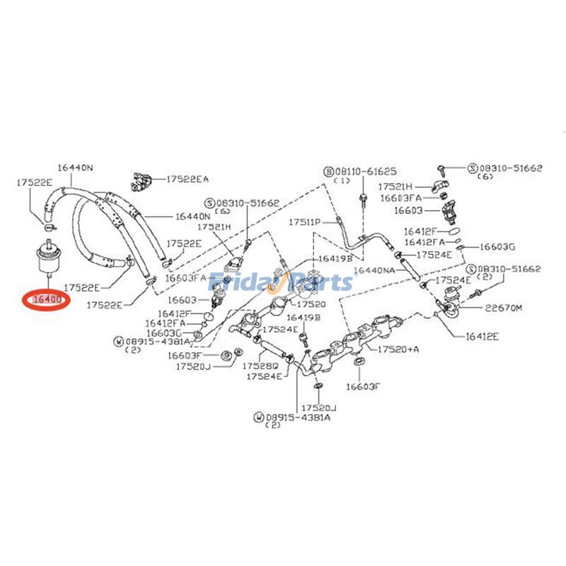 FridayParts Fuel Filter