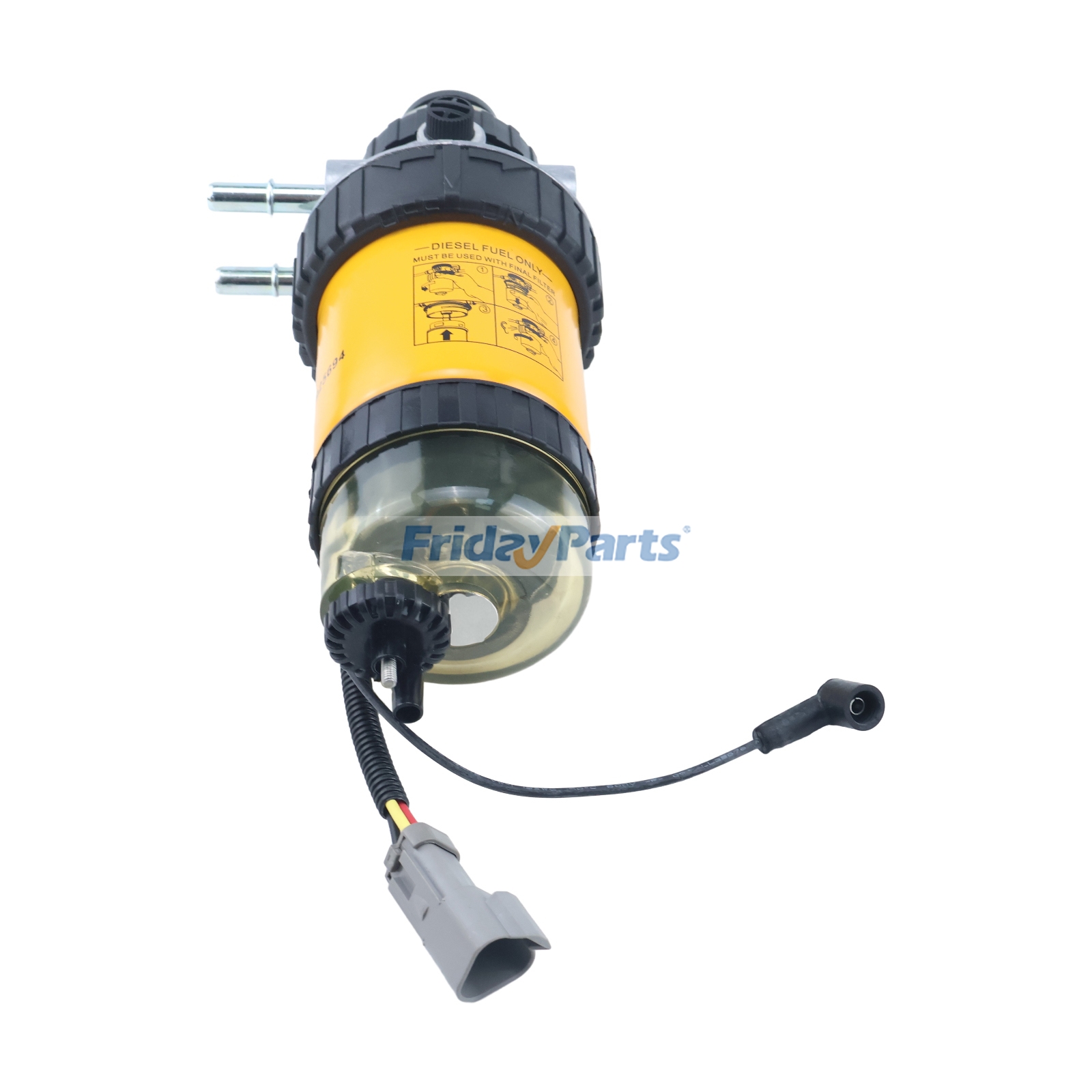 Fuel Filter With Line compatible with Engine,Forklift,Loader