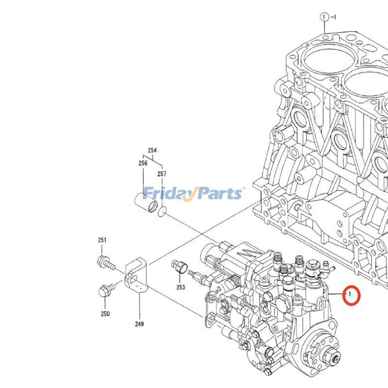 Parte para Excavadora