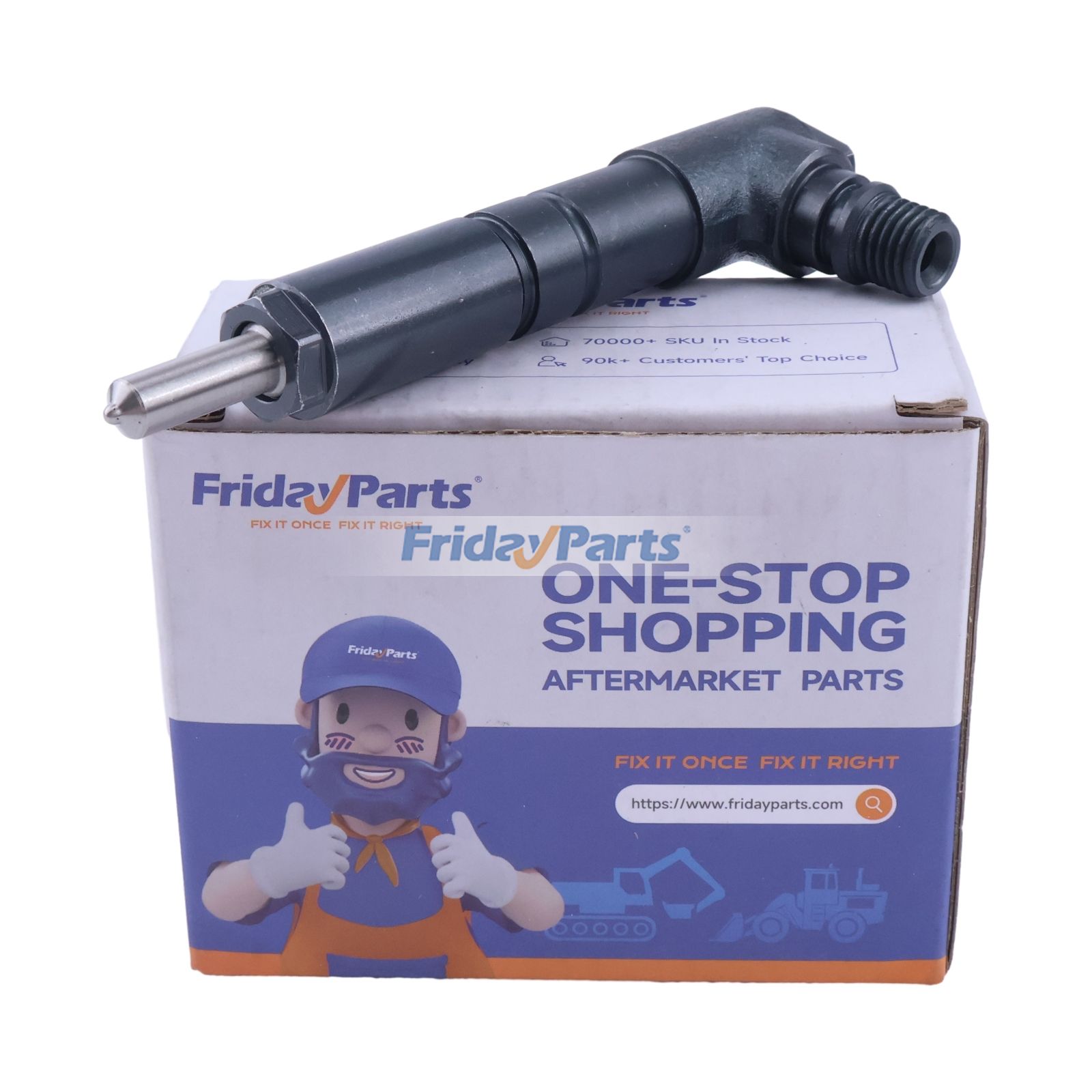 Fuel Injector 1G777-53000 for Kubota Engine V3307 Loader SVL75C Tractor M6040DT-1 M7040DT-1