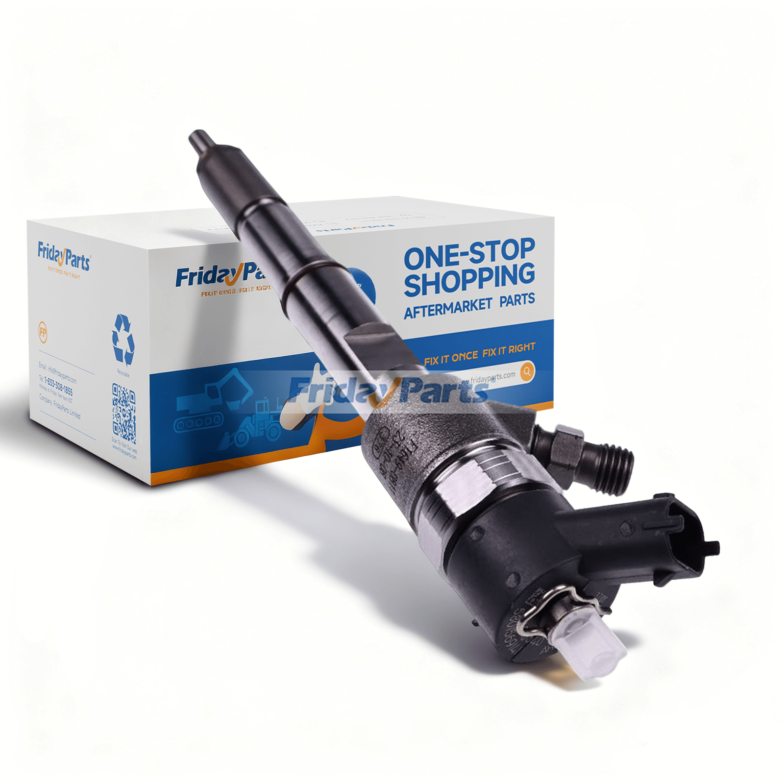 Fuel Injector 5801569141 for CASE Engine F5HF F5BF Tractor Farmall 100N Forklift 586H New Holland Loader L221 Iveco - Replaces Bosch 0445110540