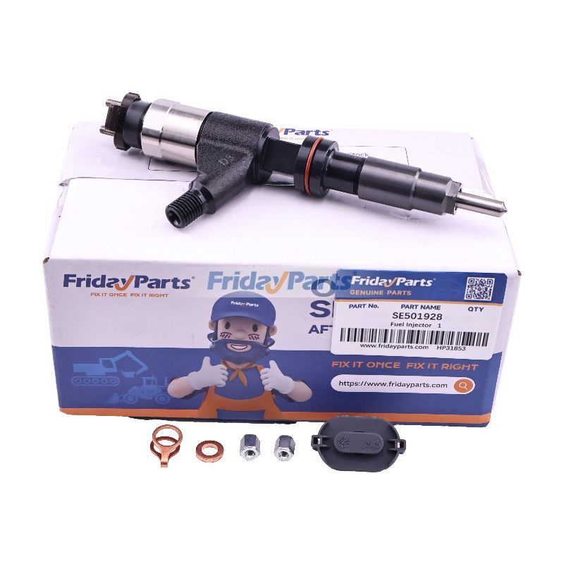 Inyector de combustible SE501928 para motores John Deere 4045 6068 Excavadora 120D 130G 130GLC 160GLC 180GLC Cargadora 310L 310SJ 344J 410J Tractor 6130 6230 6330 6430