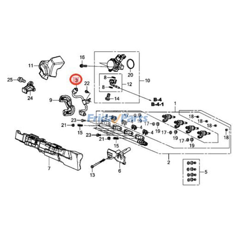 Kraftstoffverbindungsrohr 16012-5PA-315 16012-5PA-305 für 2017-2021 2023 Honda Civic Accord CR-Vfür Für Honda