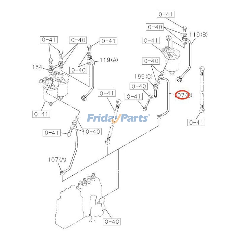 Fuel Pipe for Compactor,Excavator,Forklift,Loader,Tractor