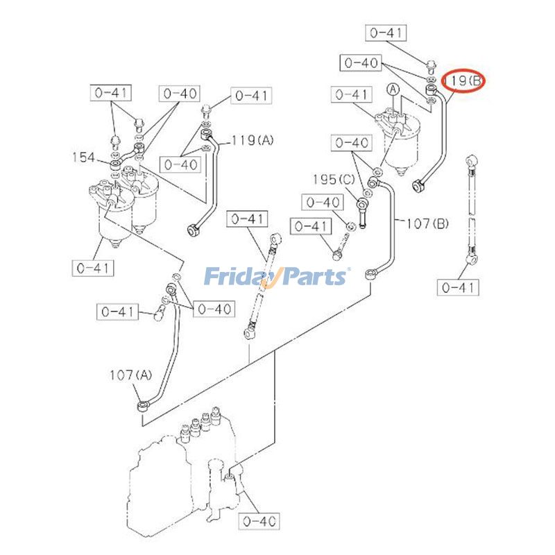 Fuel Pipe for Compactor,Excavator,Forklift,Loader,Tractor