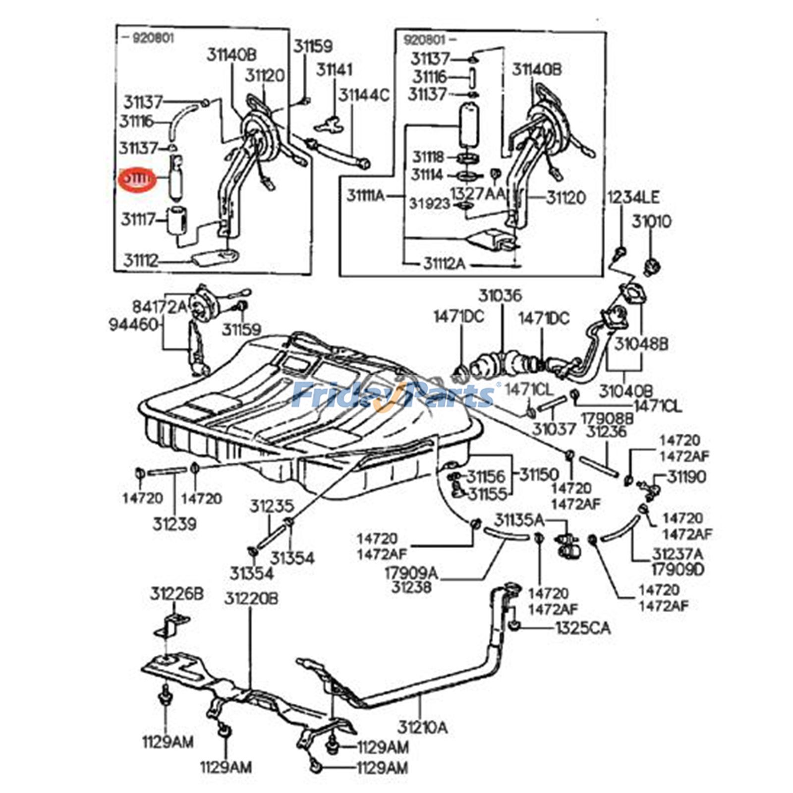 FridayParts Fuel Pump