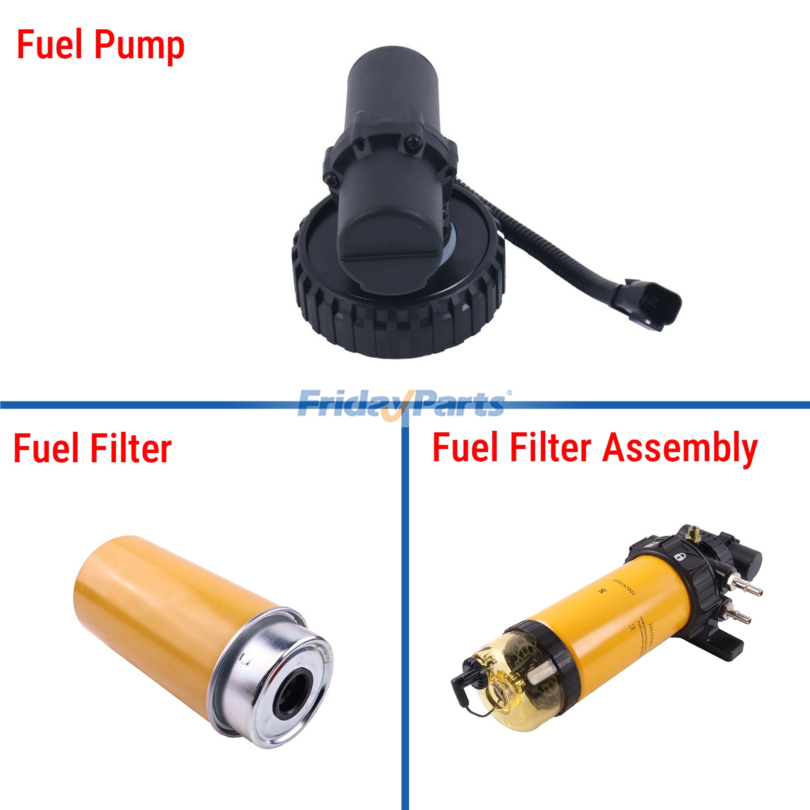 Ensemble de filtre à carburantpour Pelle
