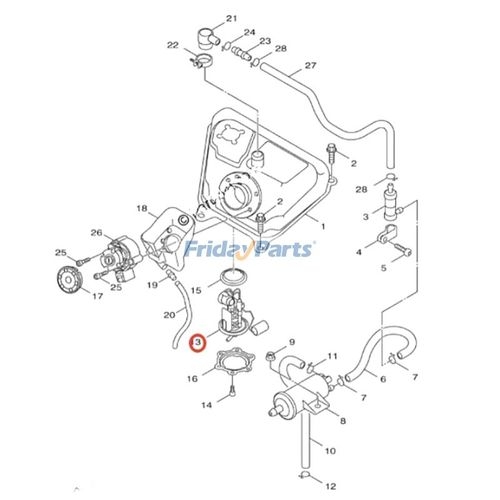 Yamaha Outboard Fuel Pump In-Tank Fuel Pump For Yamaha Zuma 50 & 125 (2009- 2014) – Electric 12V, 44 LPH Flow Yamaha Zuma 50 Cc Parts - Foto 2