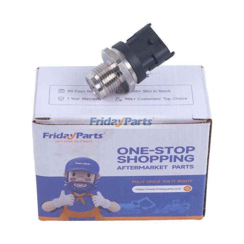 Sensor de presión del riel de combustible 375-6988 para excavadora Caterpillar CAT Engine C7.1, cargadora 323D2 L, tractor 930K D6K2